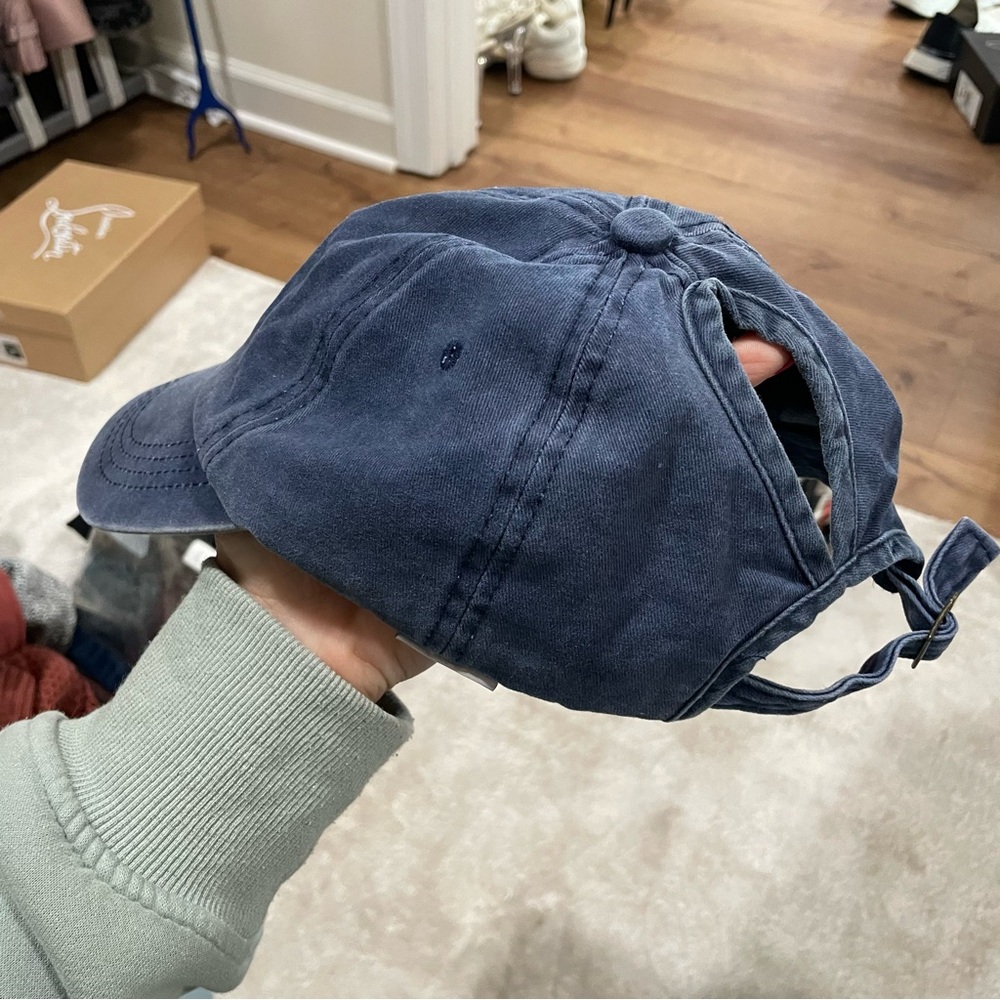 Blue Ponytail hat